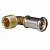 Угольник 90°, НР, латунь пресс, 20х3/4" Henco
